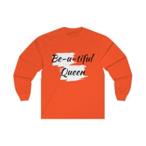 Long Sleeve Be-u-tiful Tee (Black Letters)