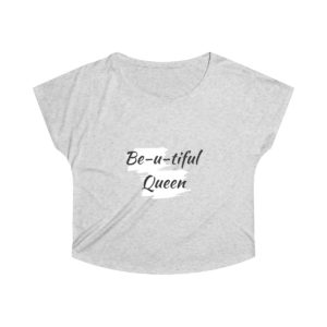 Be-U-Queen Tri-Blend Off Shoulder Shirt