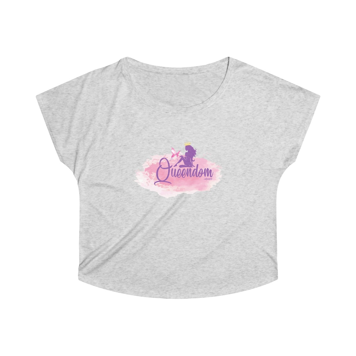 Tri-Blend Queendom Off Shoulder Shirt - Image 2