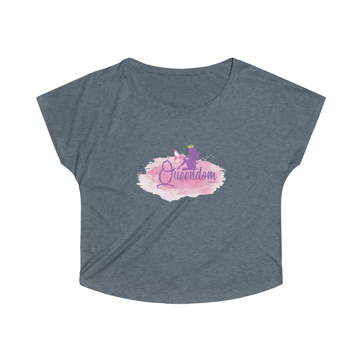 Tri-Blend Queendom Off Shoulder Shirt - Image 5
