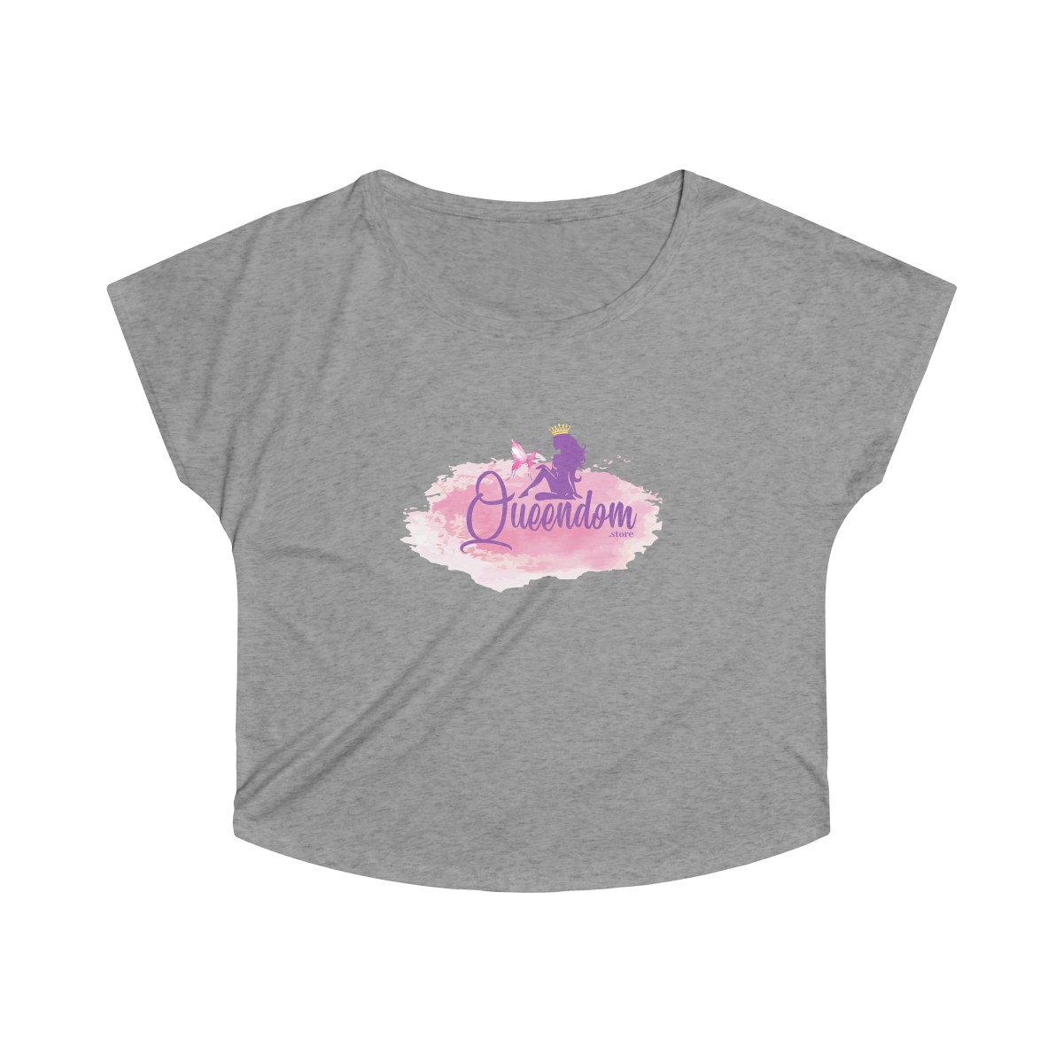 Tri-Blend Queendom Off Shoulder Shirt - Image 6