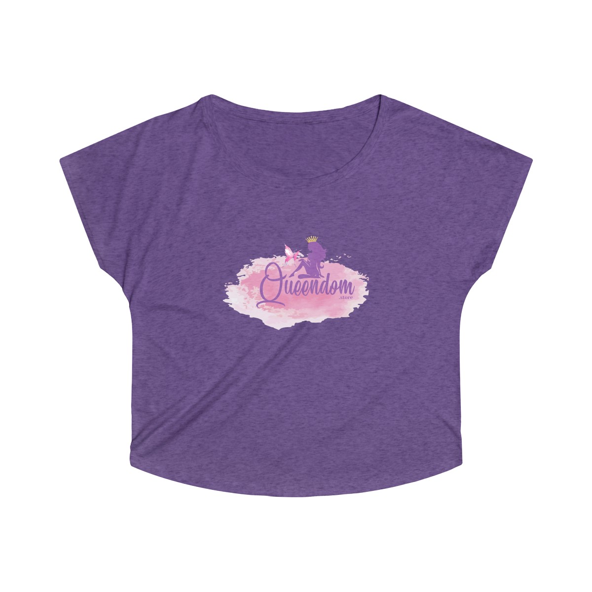 Tri-Blend Queendom Off Shoulder Shirt - Image 7