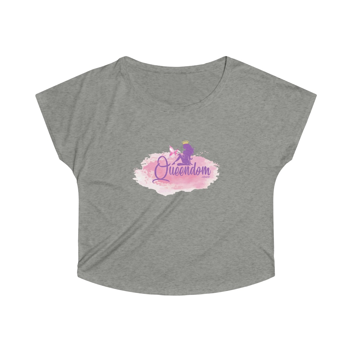 Tri-Blend Queendom Off Shoulder Shirt - Image 4