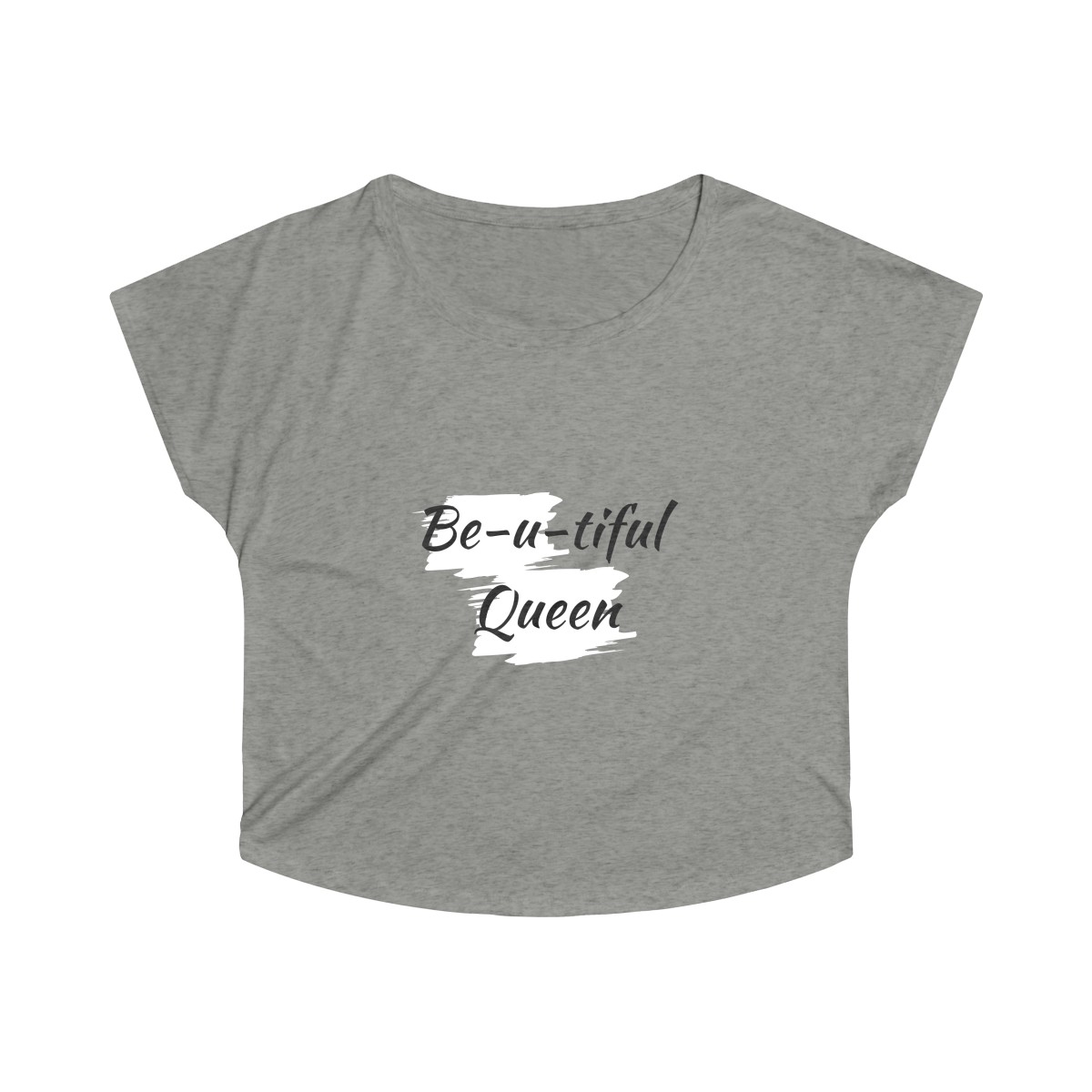 Be-U-Queen Tri-Blend Off Shoulder Shirt