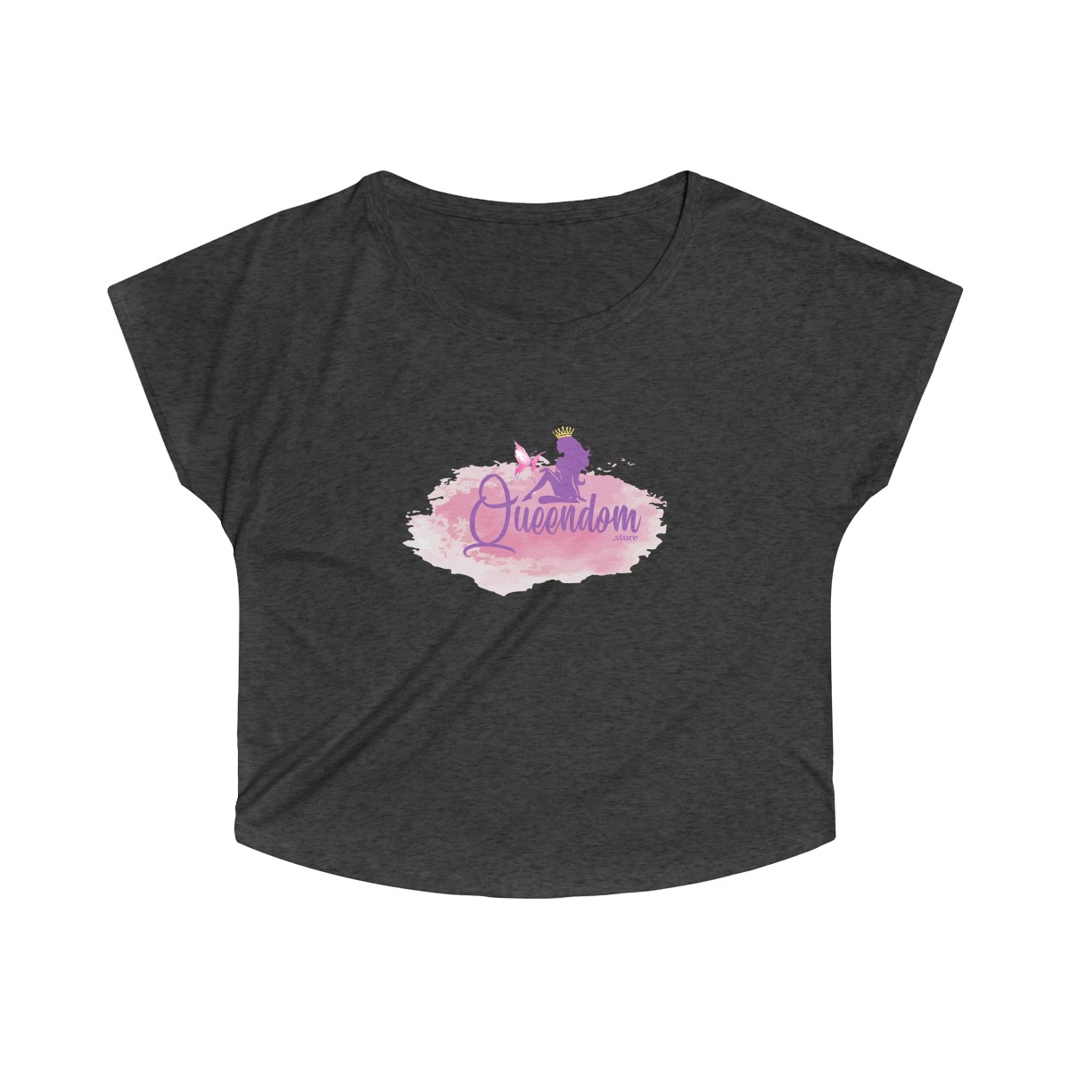 Tri-Blend Queendom Off Shoulder Shirt - Image 3