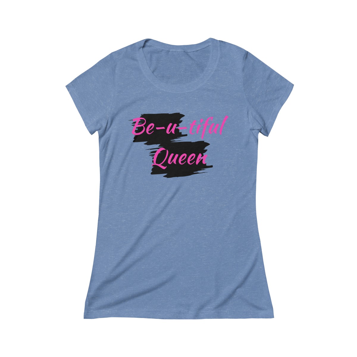 Be-u-tiful Triblend Tee (Pink Letters) - Image 7