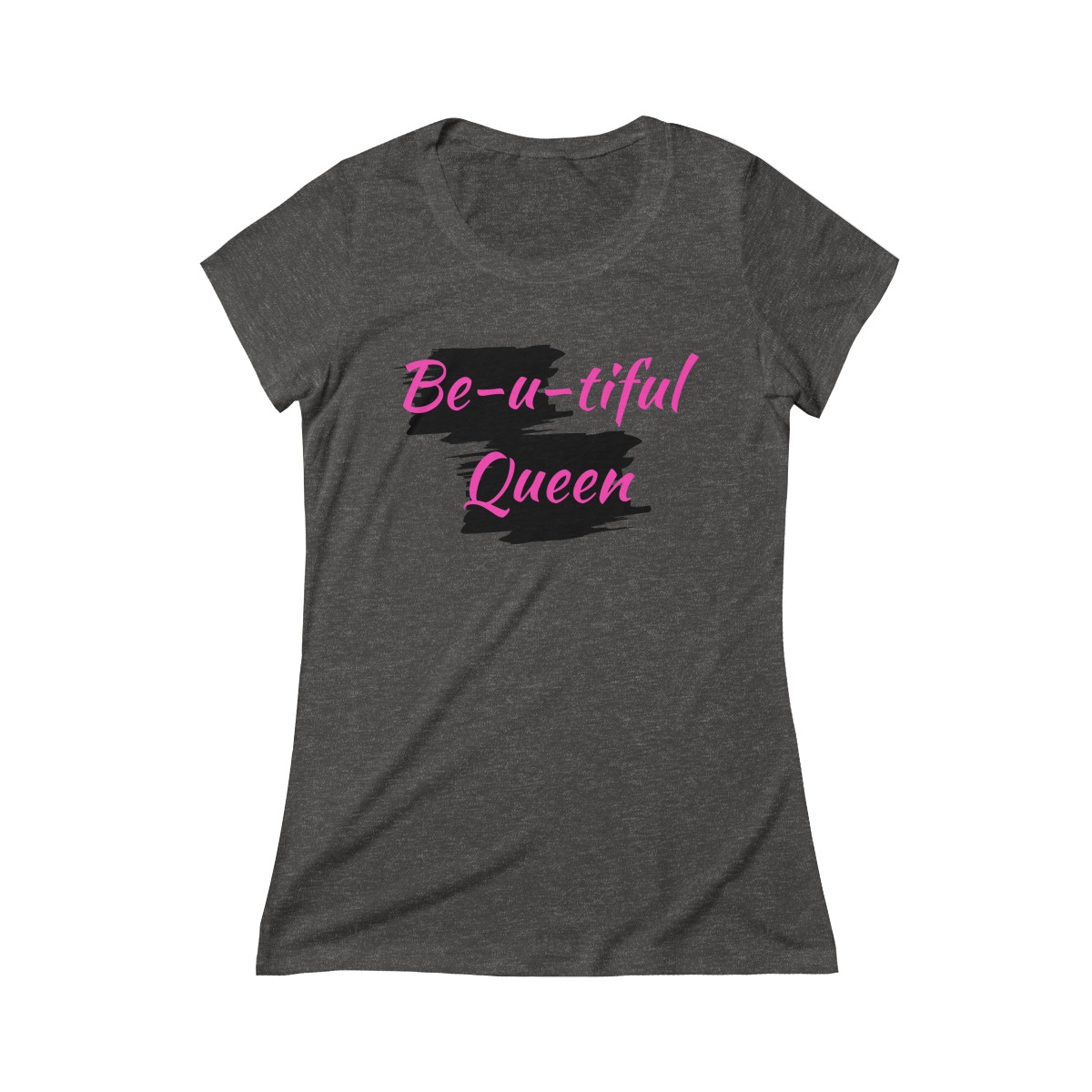 Be-u-tiful Triblend Tee (Pink Letters) - Image 4