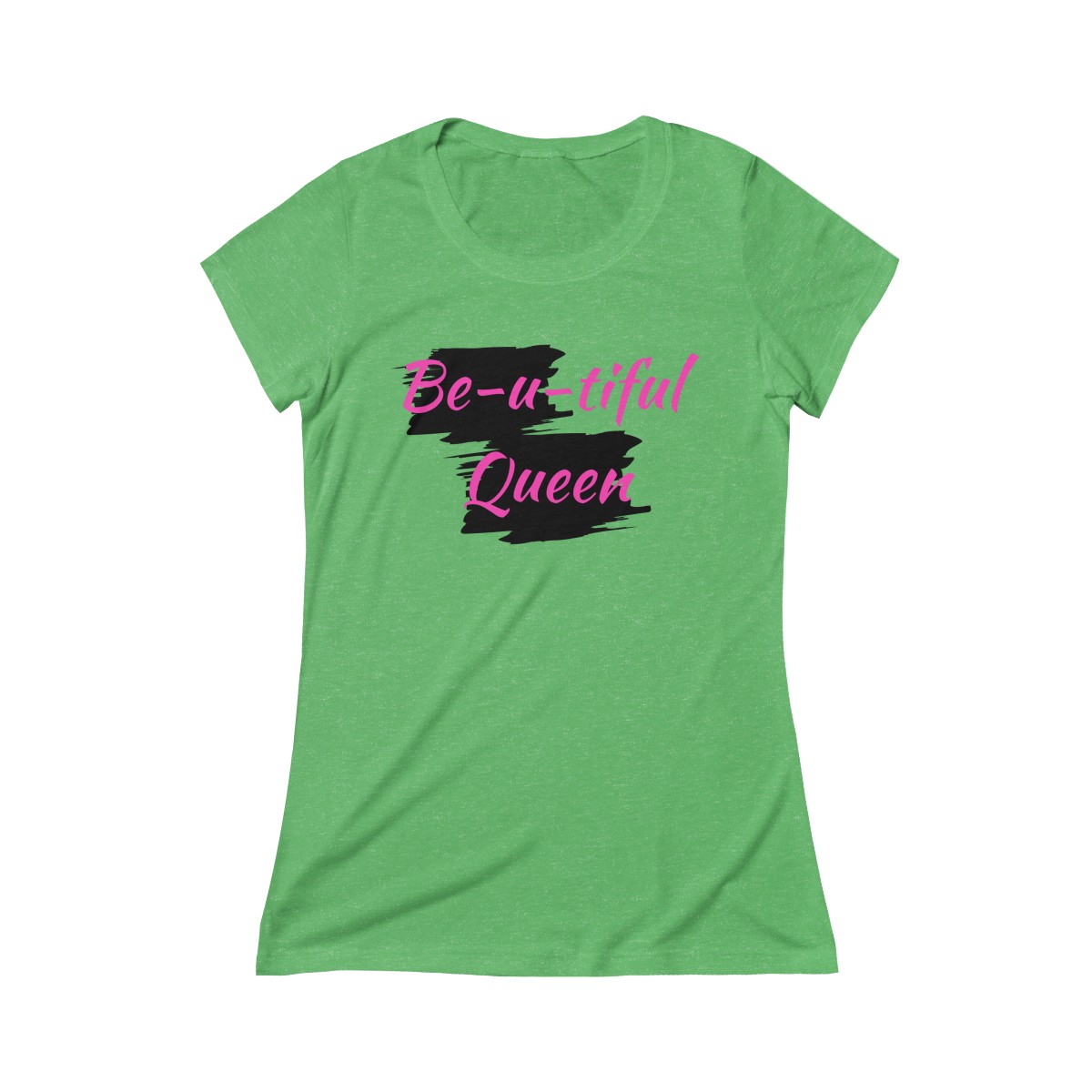 Be-u-tiful Triblend Tee (Pink Letters) - Image 5