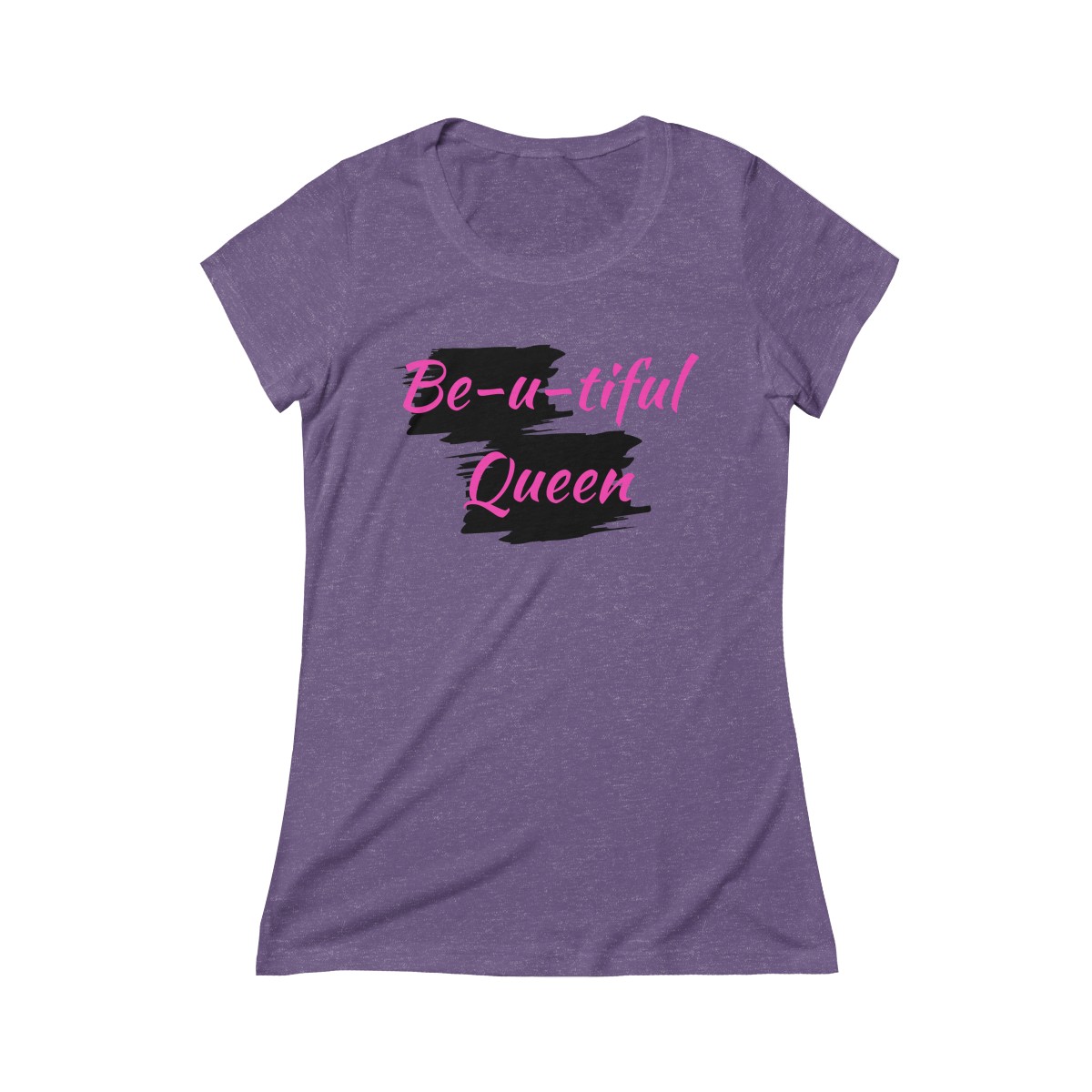 Be-u-tiful Triblend Tee (Pink Letters) - Image 8