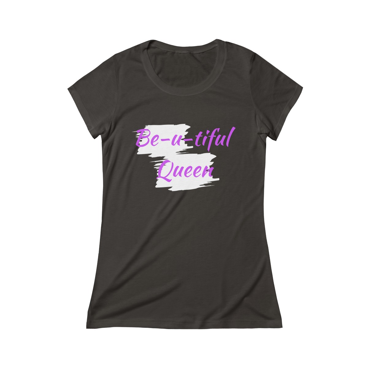 Be-u-Queen Triblend Tee (Purple Letters) - Image 3