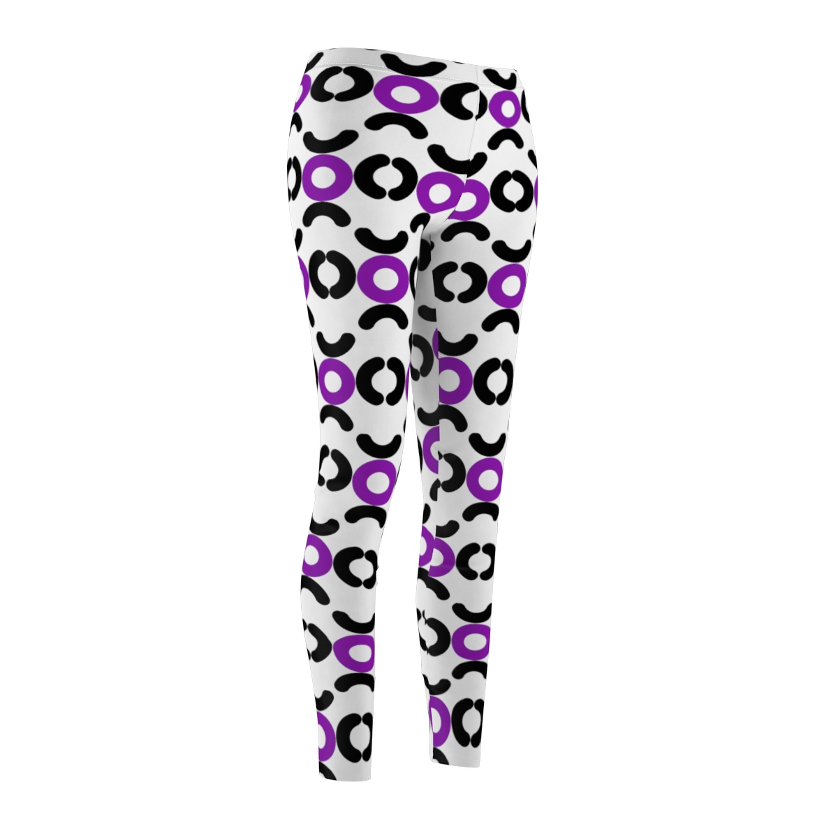 Circle Design Leggings (Purple)