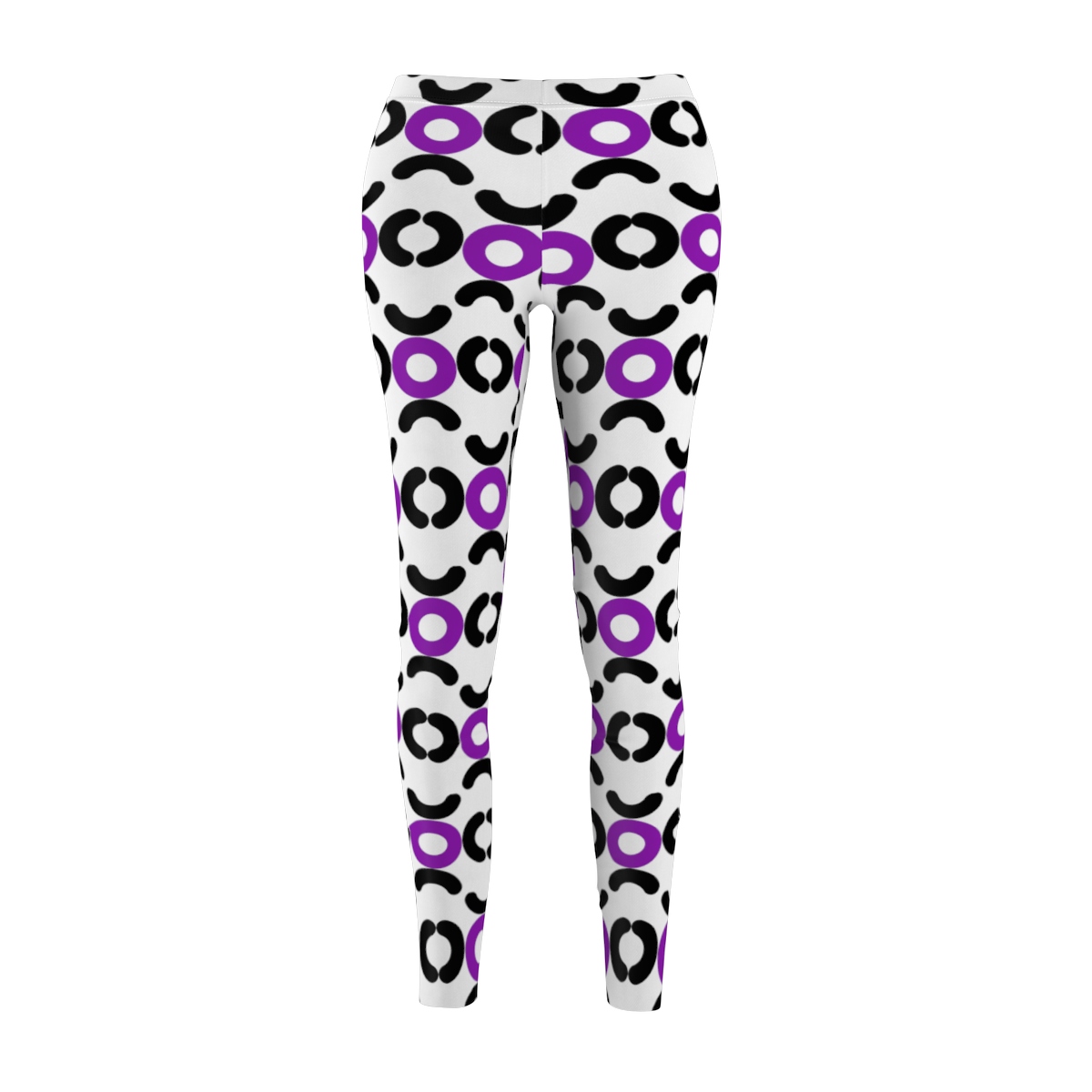 Circle Design Leggings (Purple) - Image 2