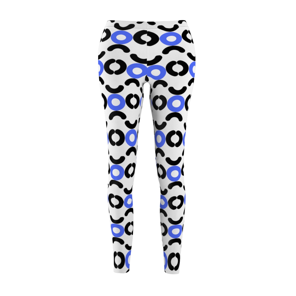 Circle Design Leggings (Blue) - Image 2