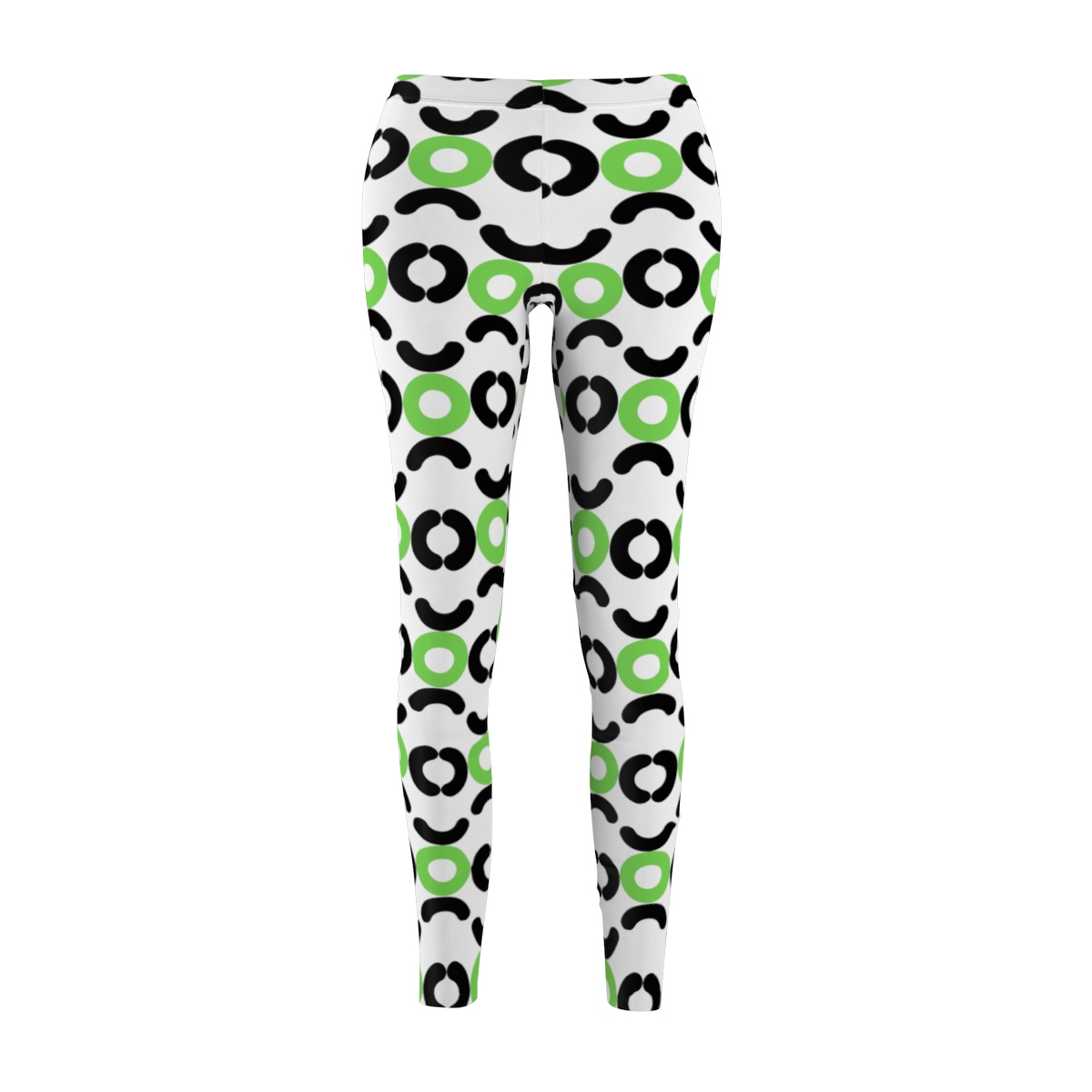 Circle Design Leggings (Green) - Image 2