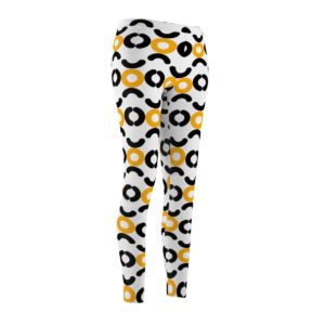 Circle Design Leggings (Orange)
