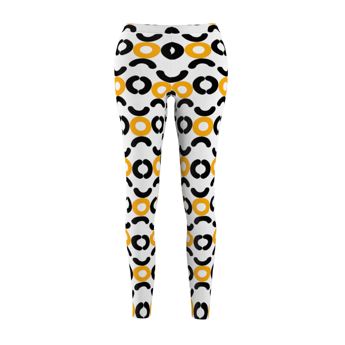 Circle Design Leggings (Orange) - Image 2