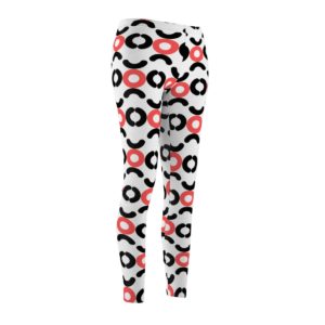 Circle Design Leggings (Red)