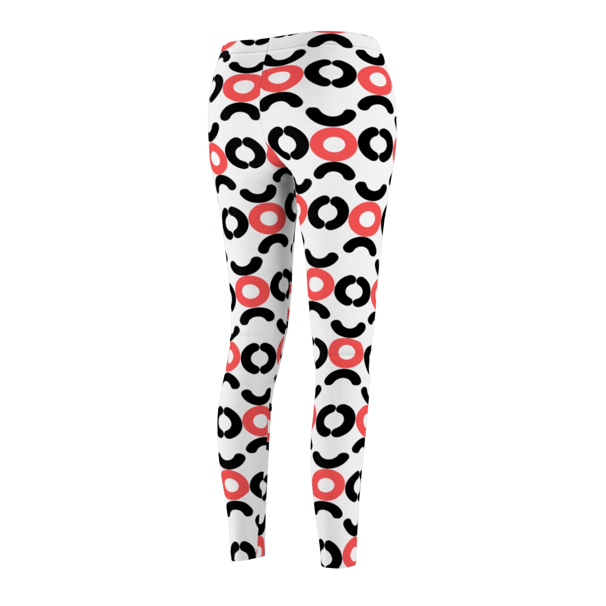 Circle Design Leggings (Red) - Image 3
