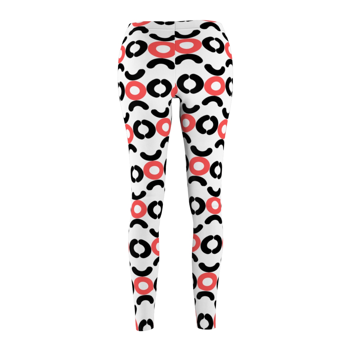 Circle Design Leggings (Red) - Image 4