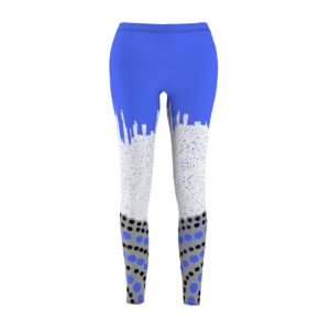 Blue Brush Leggings