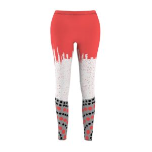 Red Brush Leggings